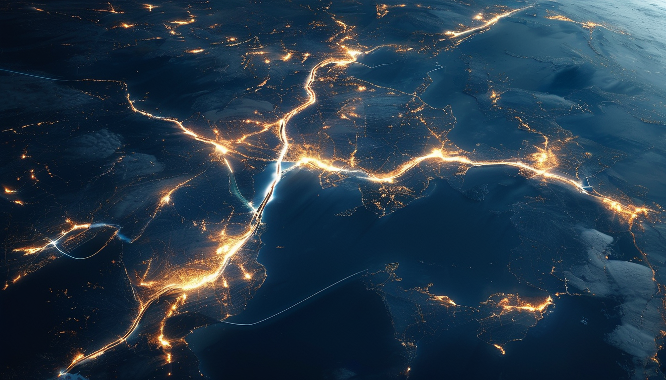 Global trade routes in flux